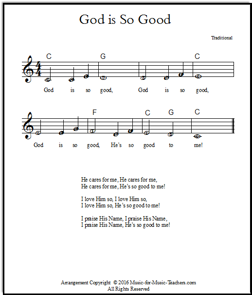 free printable christian sheet music